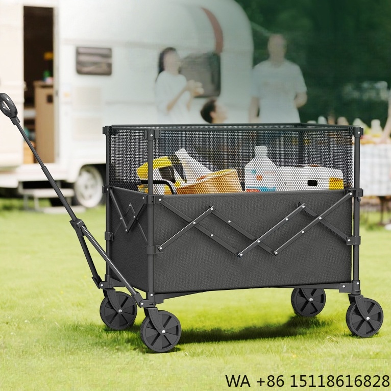 Outdoor Furniture Set - Carrinho Utilitário Dobrável de Aço Durável