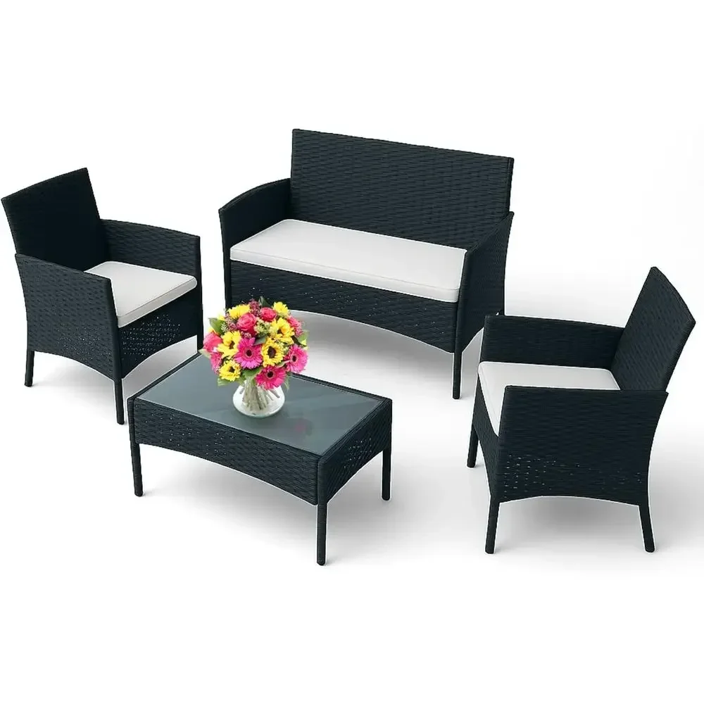 Outdoor Furniture Loveseat - Conjunto de Móveis para Pátio Externo