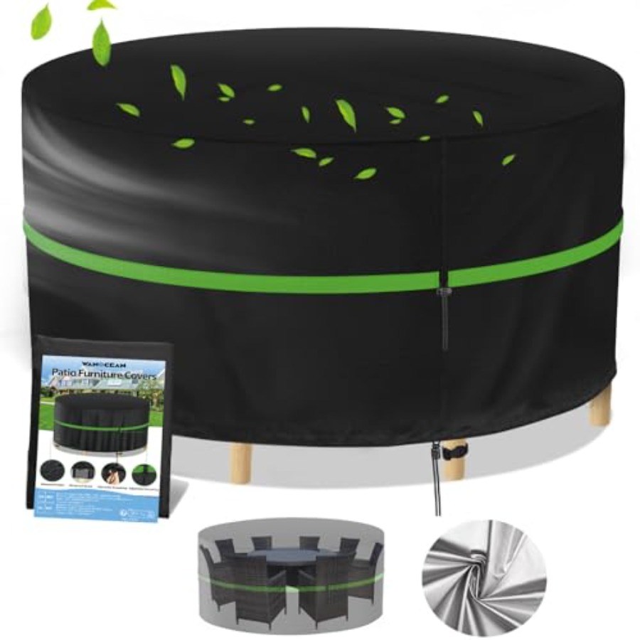 Outdoor Furniture Covers Waterproof - Capas redondas para móveis de pátio,