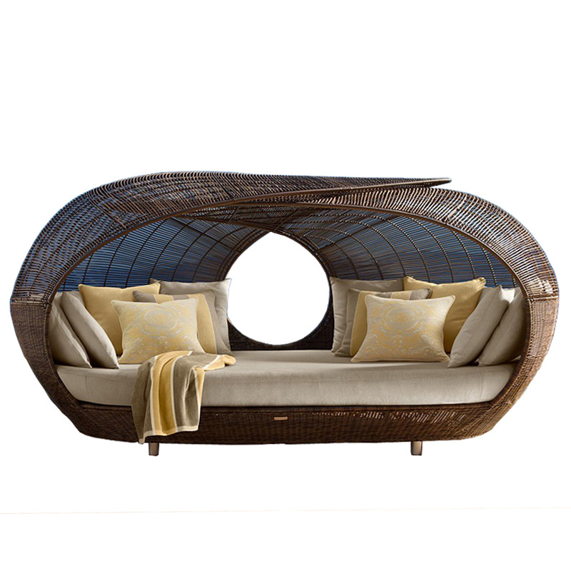 Outdoor Furniture Quality - Cama de Dia em Rattan Sintético