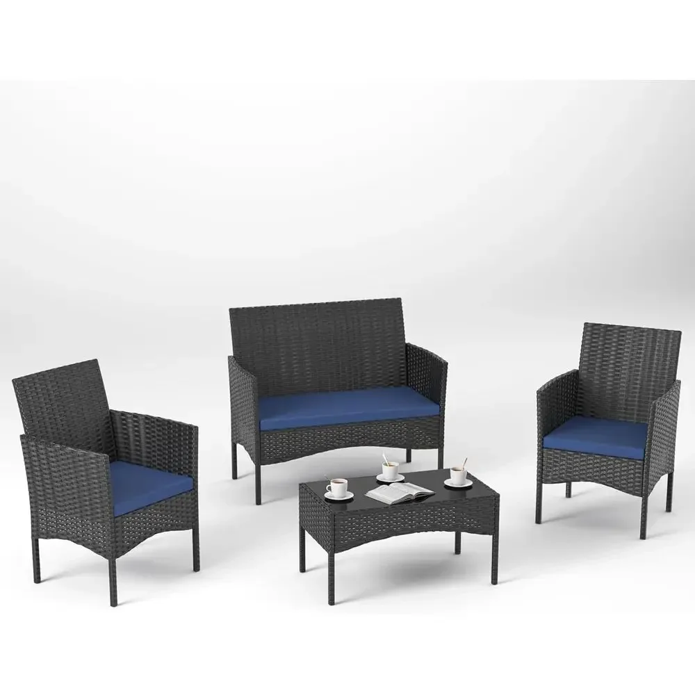 Outdoor Furniture Loveseat - Conjunto de Móveis para Pátio Externo