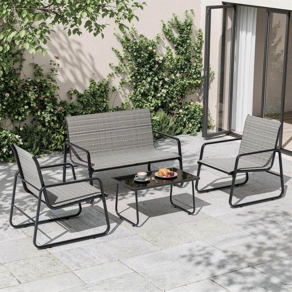 Outdoor Furniture Loveseat - Conjunto de Móveis para Pátio Externo