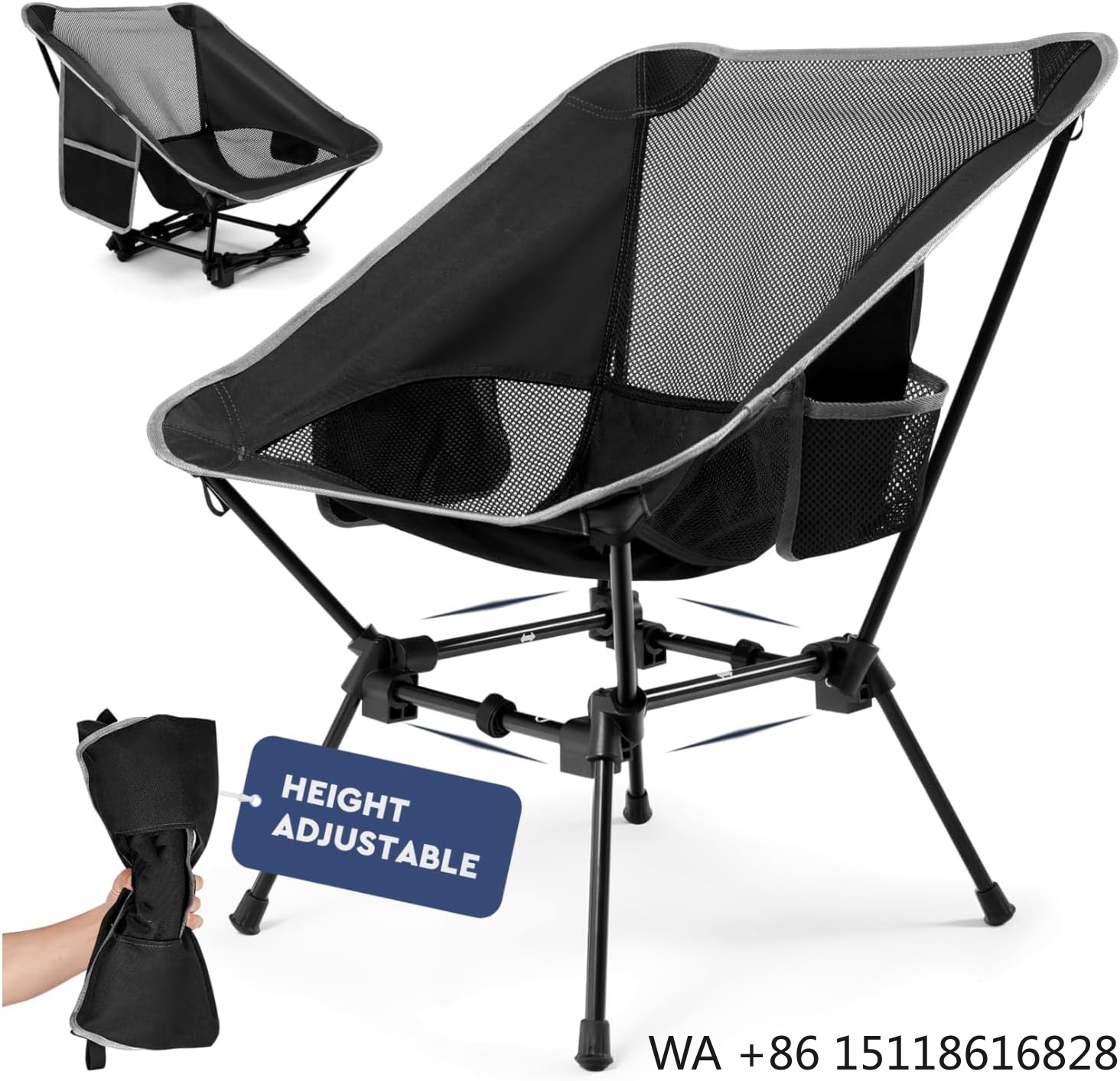 Outdoor Furniture Set - Cadeira de Camping Leve, Cadeira de