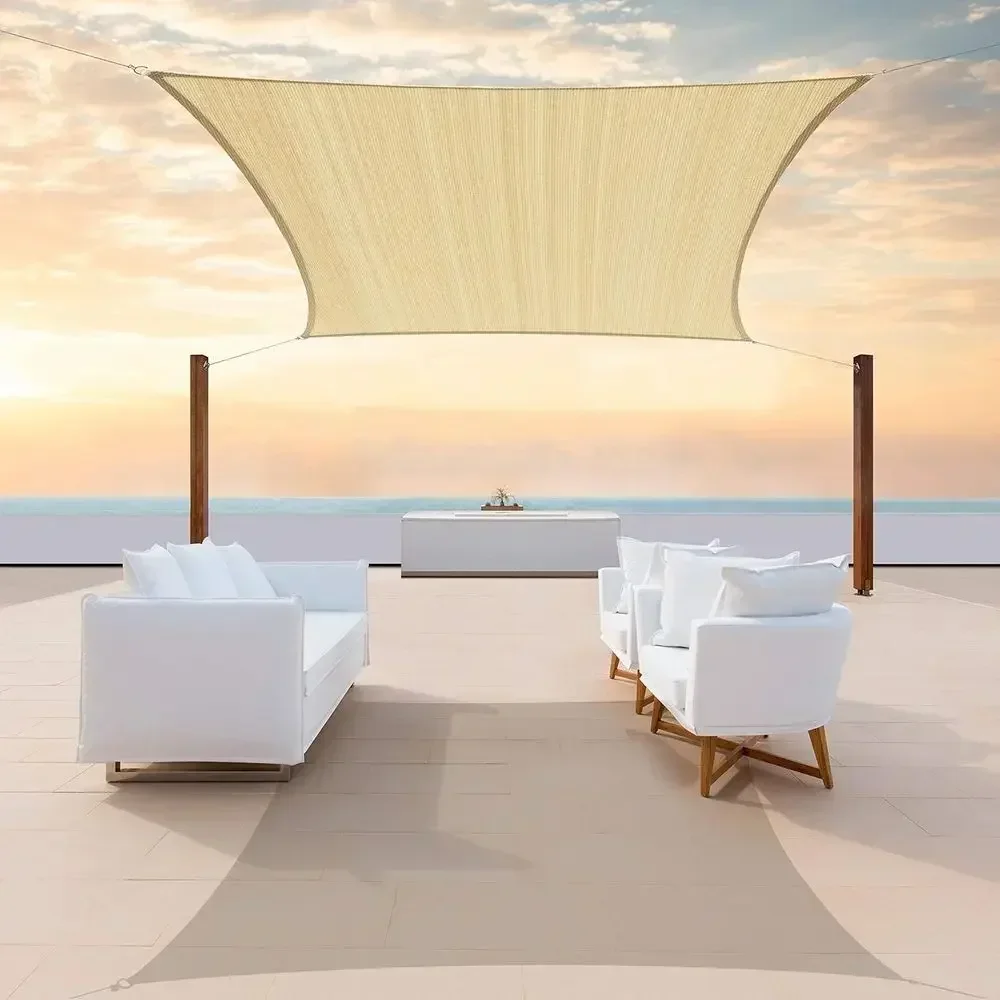 Sun Sail Shade - Toldo de Sombra Bege 8' x