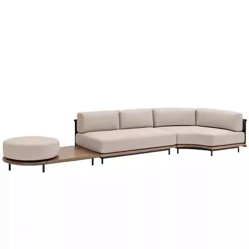 Outdoor Furniture Designer - Sofá de vime nórdico para exterior,