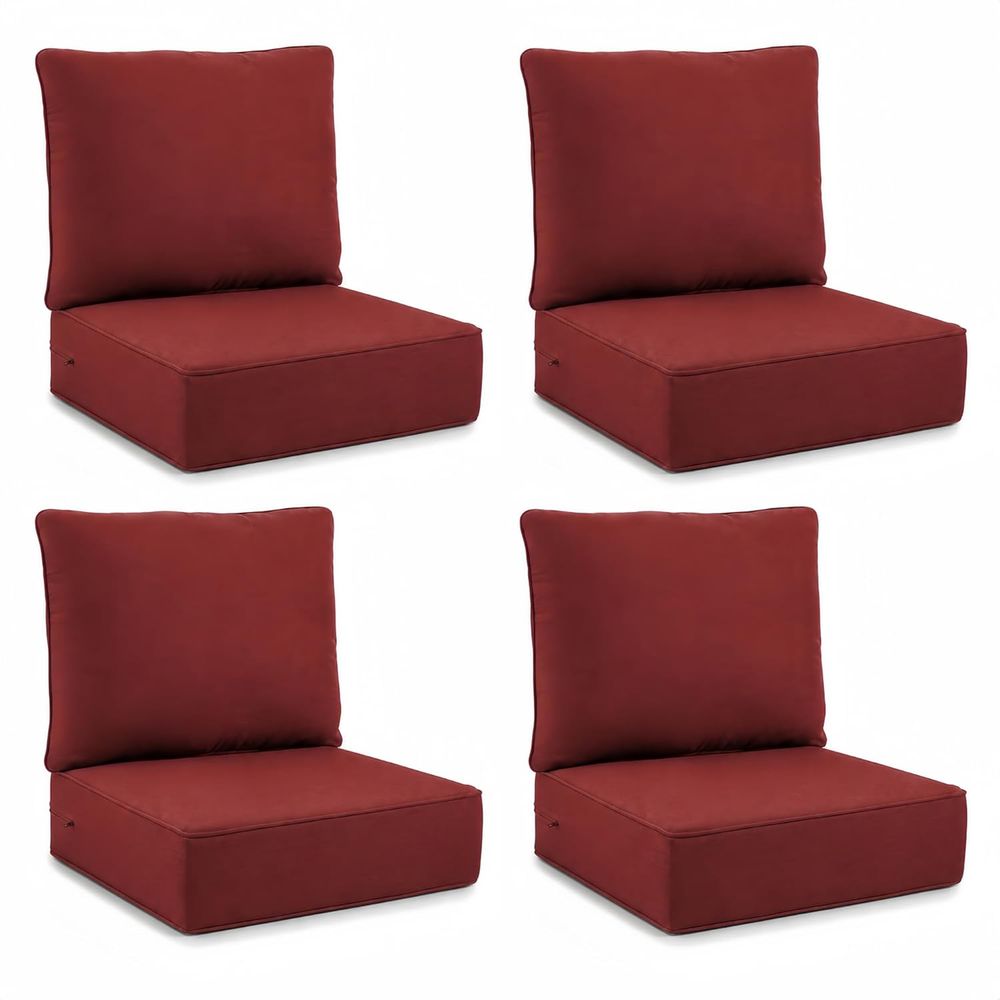 Outdoor Furniture Cushions 24 X 24 - Conjunto de 4 Almofadas para Assentos