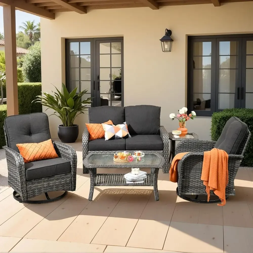 Outdoor Furniture Loveseat - Conjunto de Móveis para Pátio Externo