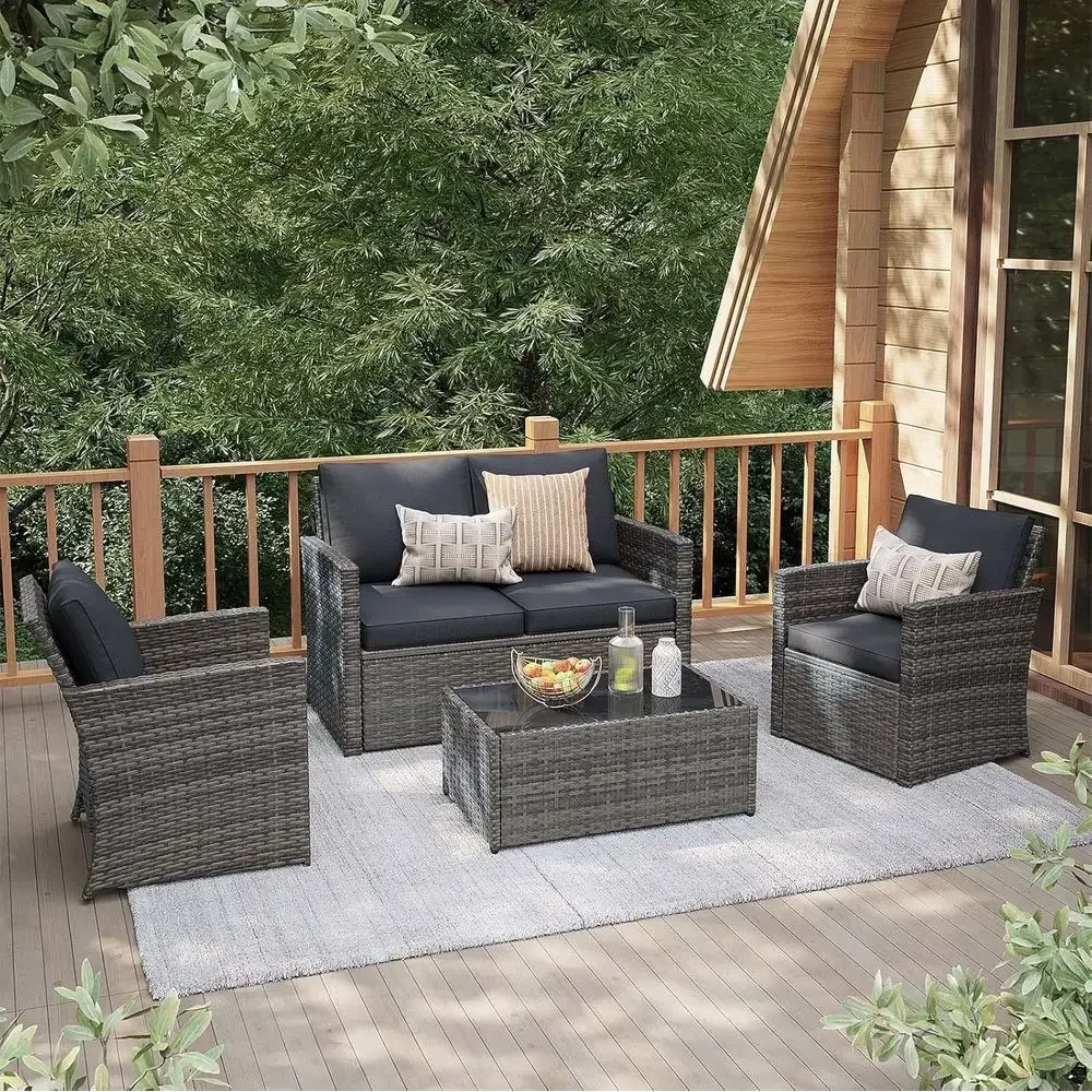 Outdoor Furniture Loveseat - Conjunto de móveis para pátio externo