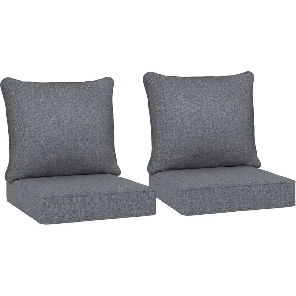 Outdoor Furniture Cushions 24 X 24 - Conjunto de 2 Almofadas para Cadeiras