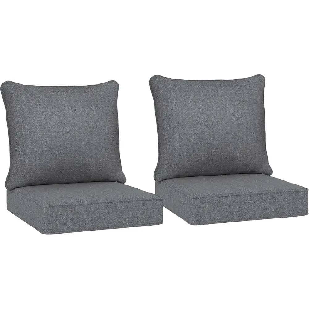 Outdoor Furniture Cushions 24 X 24 - Conjunto de 2 Almofadas para Cadeiras