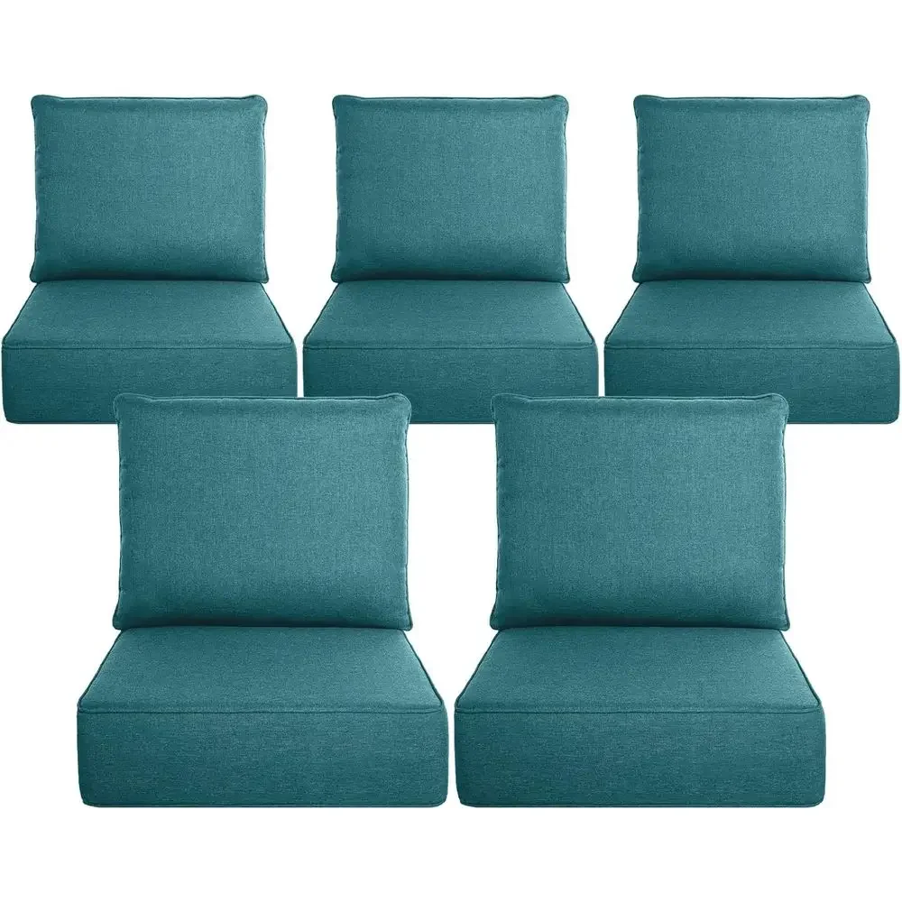 Outdoor Furniture Cushions 24 X 24 - Conjunto de 6 Almofadas Grossas para