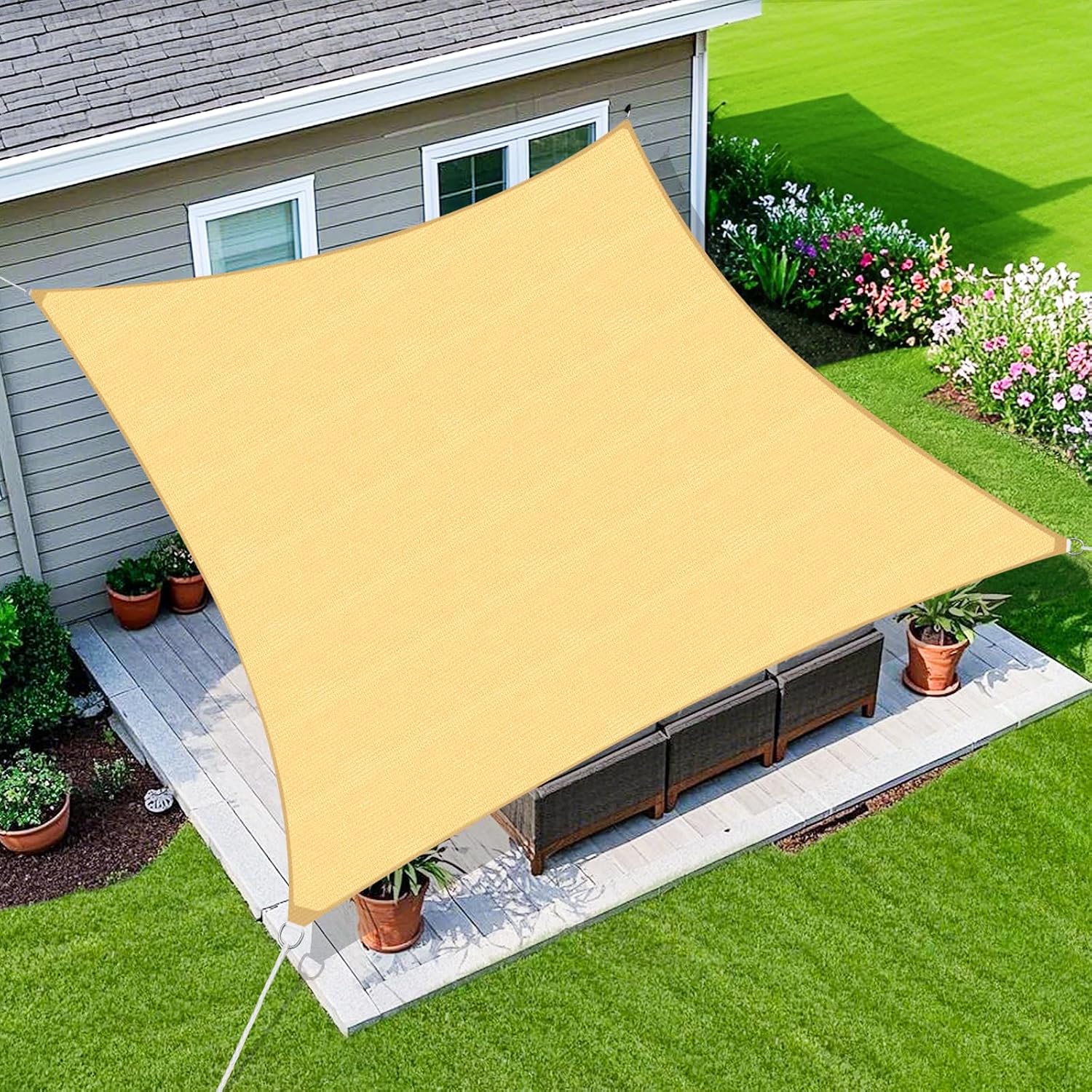 Sun Sail Shade - Toldo Curvo de 16x20 pés com