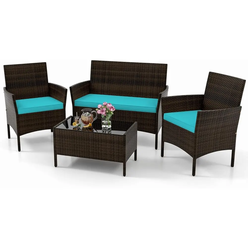 Outdoor Furniture Loveseat - Conjunto de Móveis para Pátio Externo