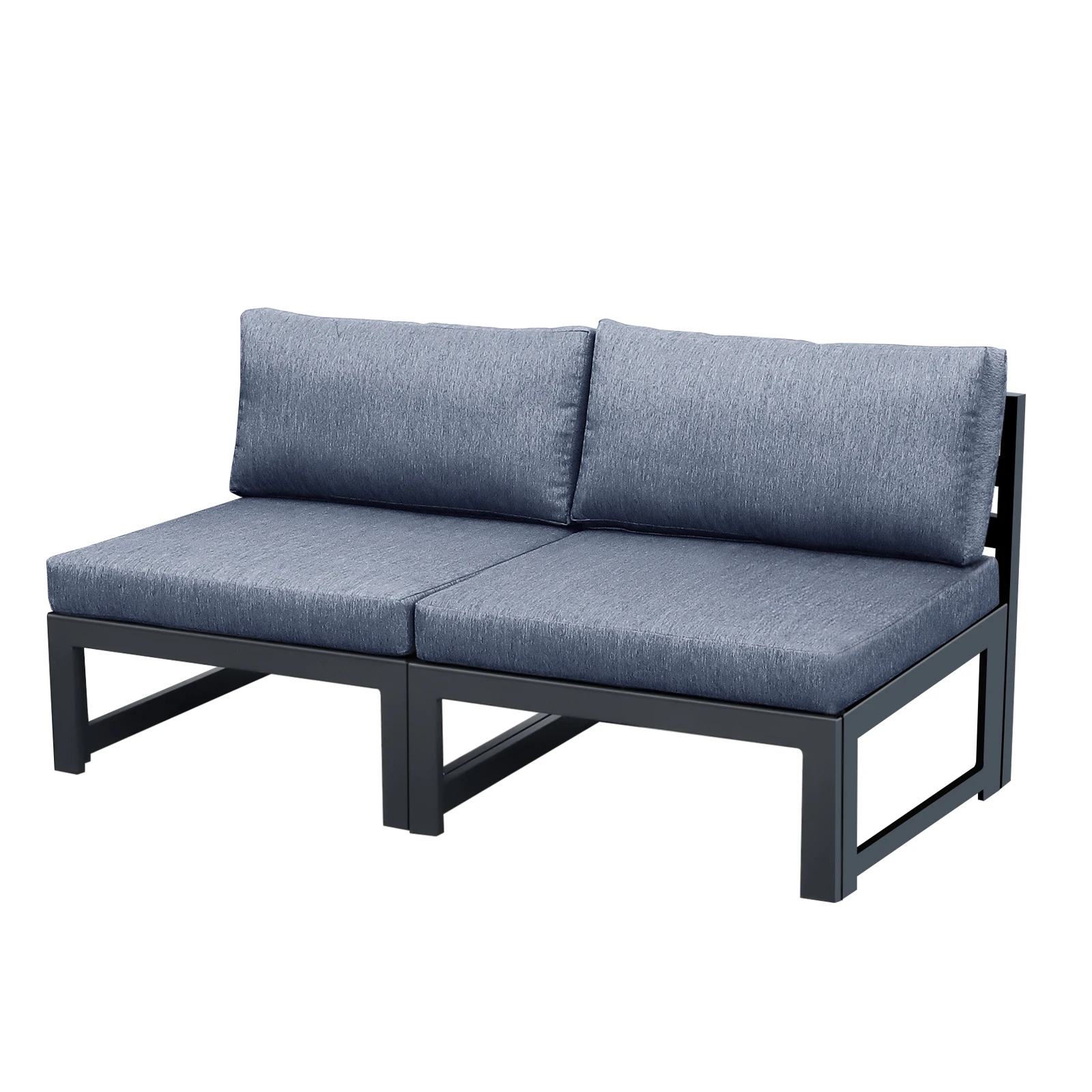 Outdoor Furniture Loveseat - Pátio secional amor assento sofá sem