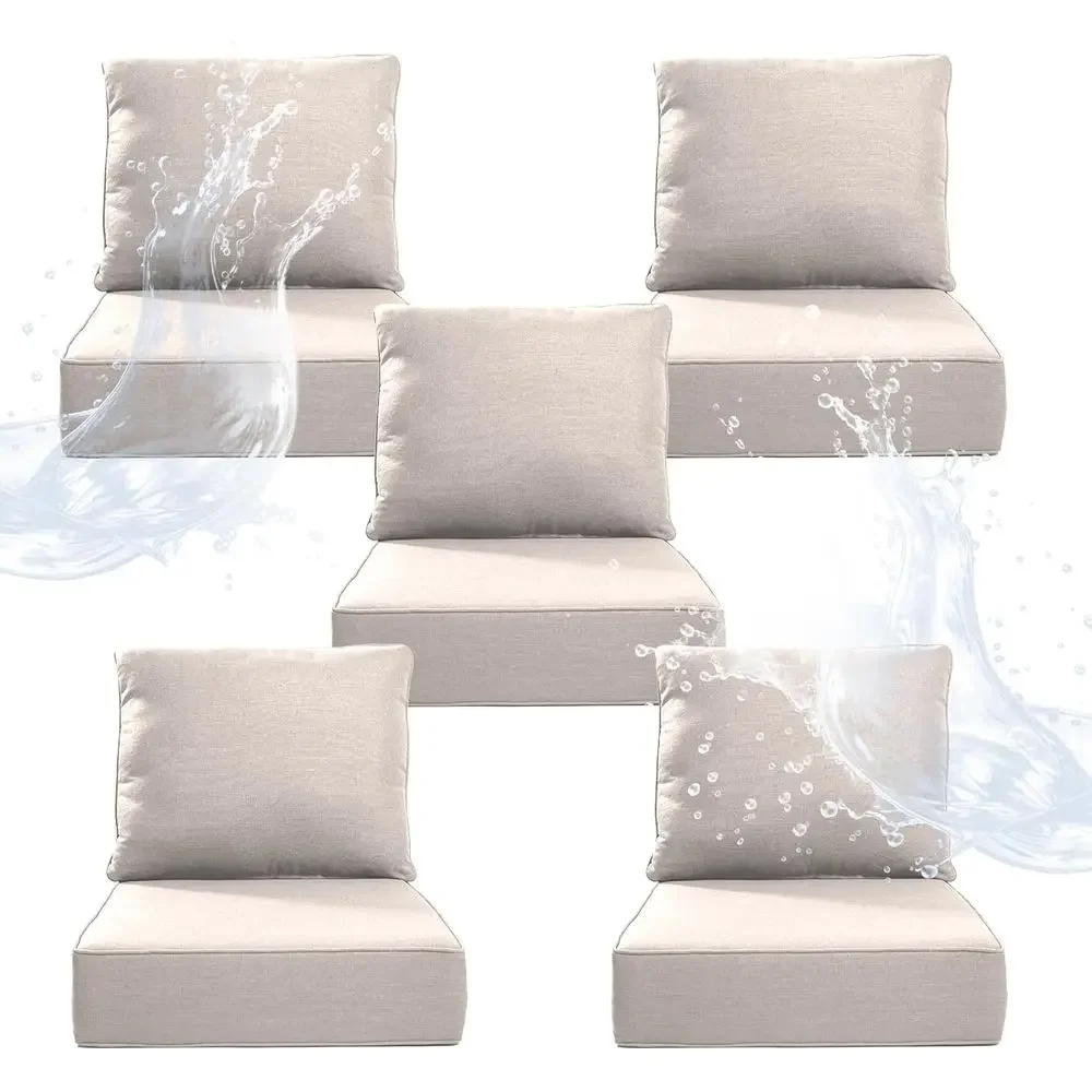 Outdoor Furniture Cushions 24 X 24 - 6 Almofadas Grossas para Cadeiras de