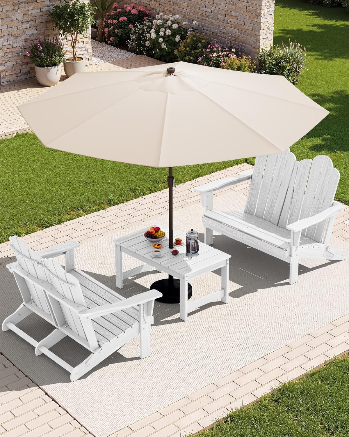 Sofá Adirondack Dobrável em HD - Outdoor Furniture Loveseat avaliação e preço