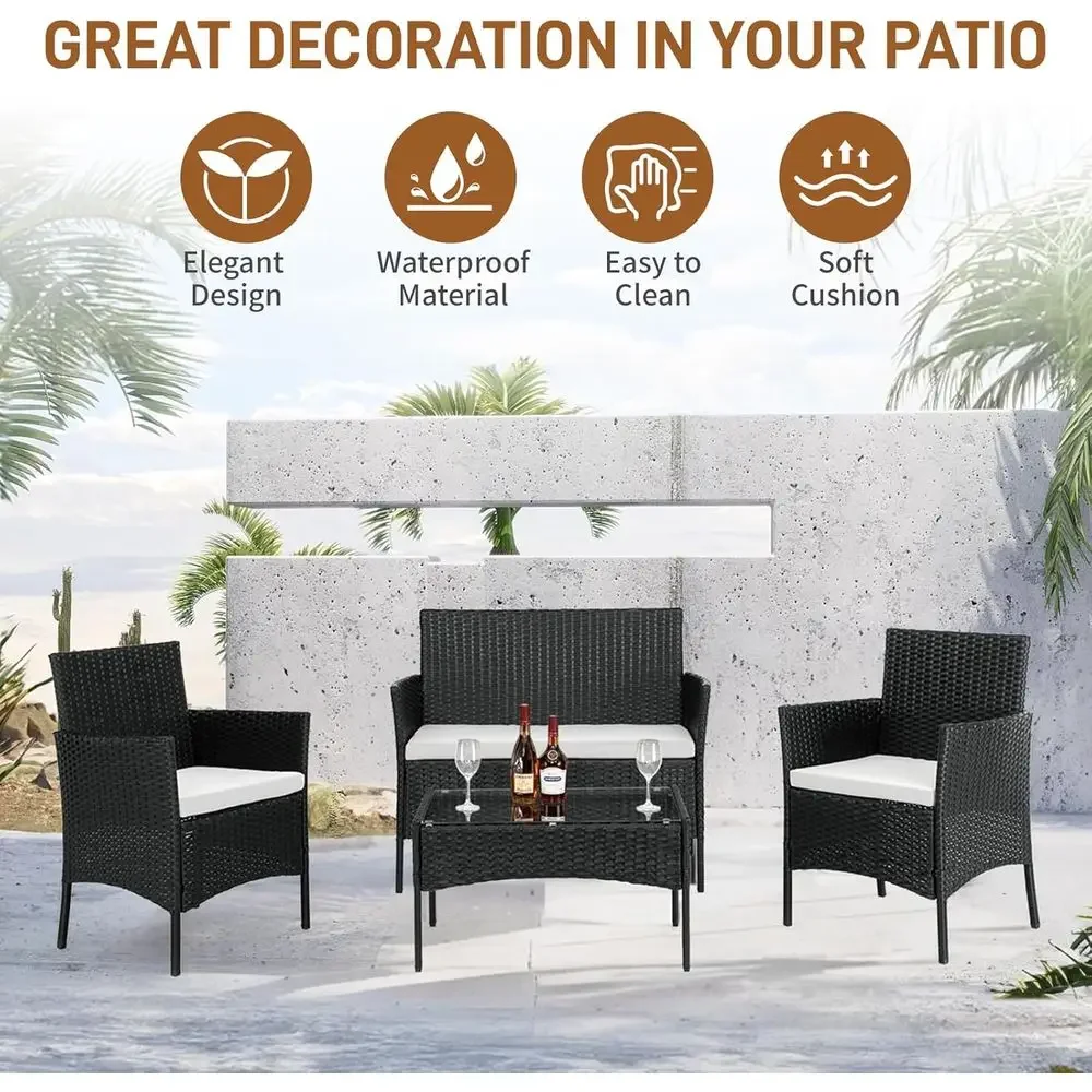Conjunto de Móveis para Pátio  - Outdoor Furniture Loveseat avaliação e preço