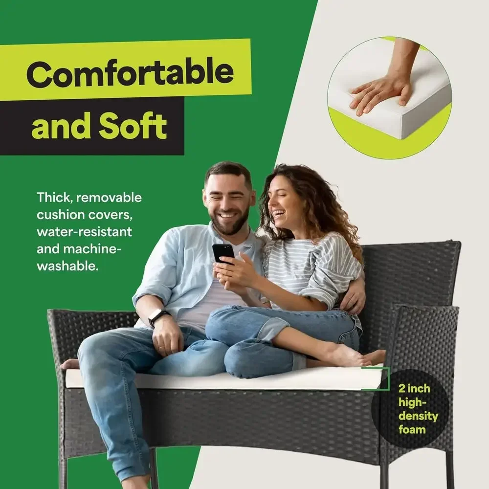 Conjunto de Móveis para Pátio  - Outdoor Furniture Loveseat avaliação e preço