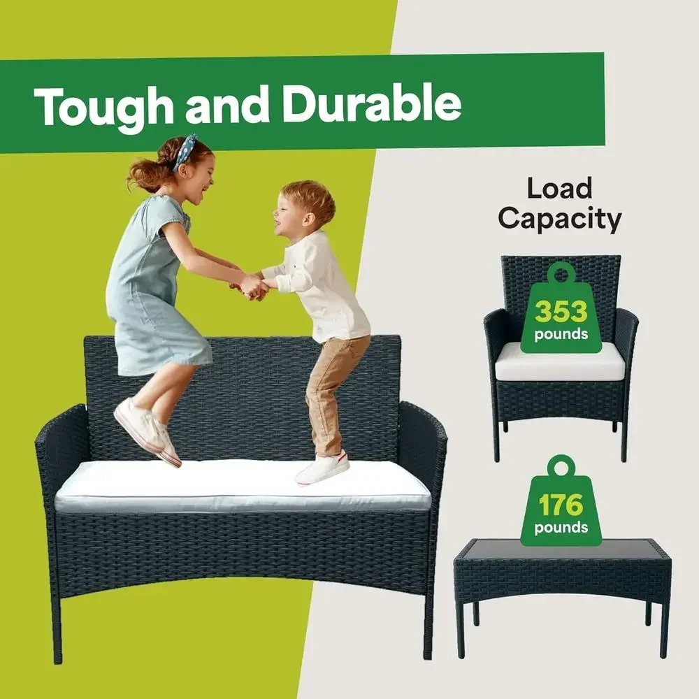 Conjunto de Móveis para Pátio  - Outdoor Furniture Loveseat avaliação e preço