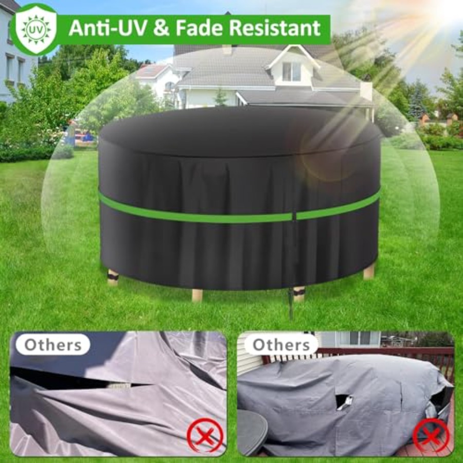 Capas redondas para móveis de  - Outdoor Furniture Covers Waterproof avaliação e preço