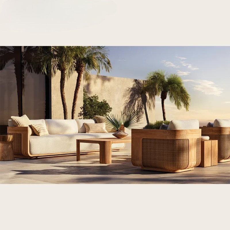 Conjunto de sofá de teca ao ar - Outdoor Furniture Teak avaliação e preço