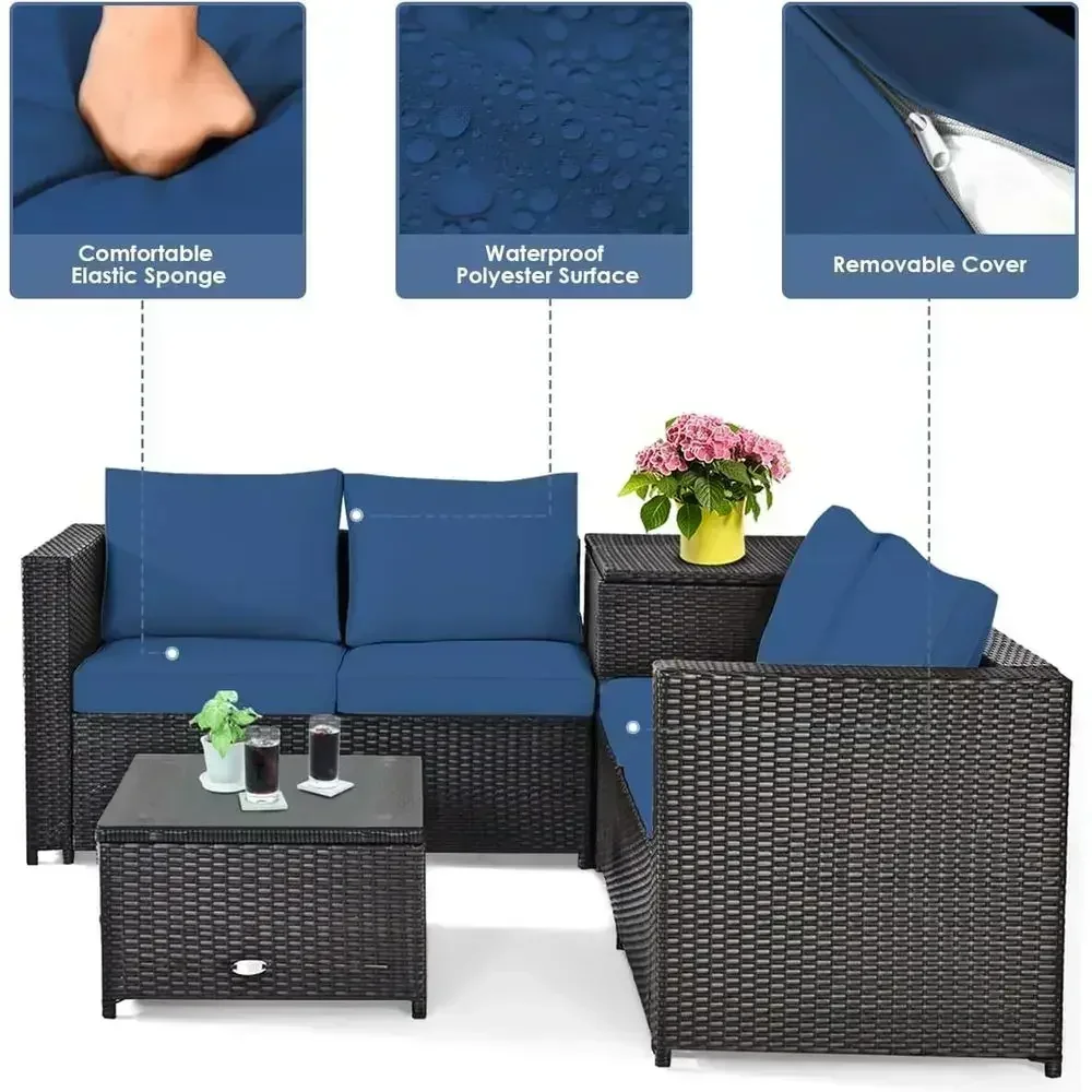 Conjunto de Móveis para Pátio  - Outdoor Furniture Loveseat avaliação e preço
