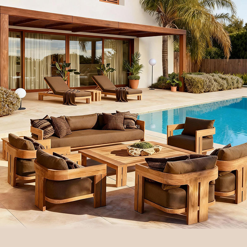 Conjunto de Sofá de Teak para  - Outdoor Furniture Teak avaliação e preço