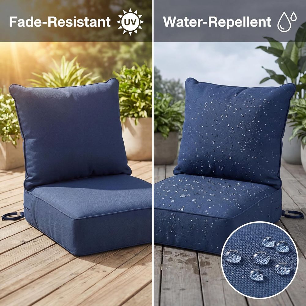 6 Almofadas Grossas para Cadei - Outdoor Furniture Cushions 24 X 24 avaliação e preço