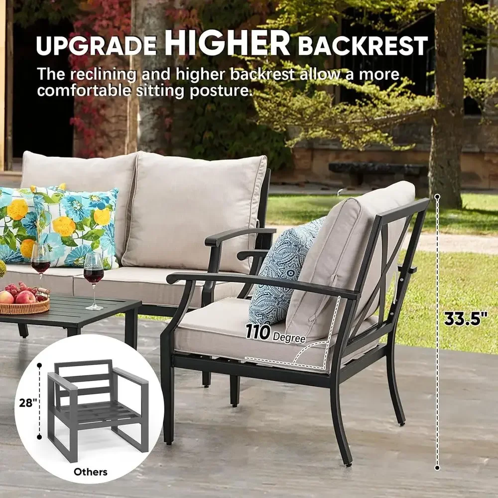 Conjunto de Móveis para Pátio  - Outdoor Furniture Loveseat avaliação e preço