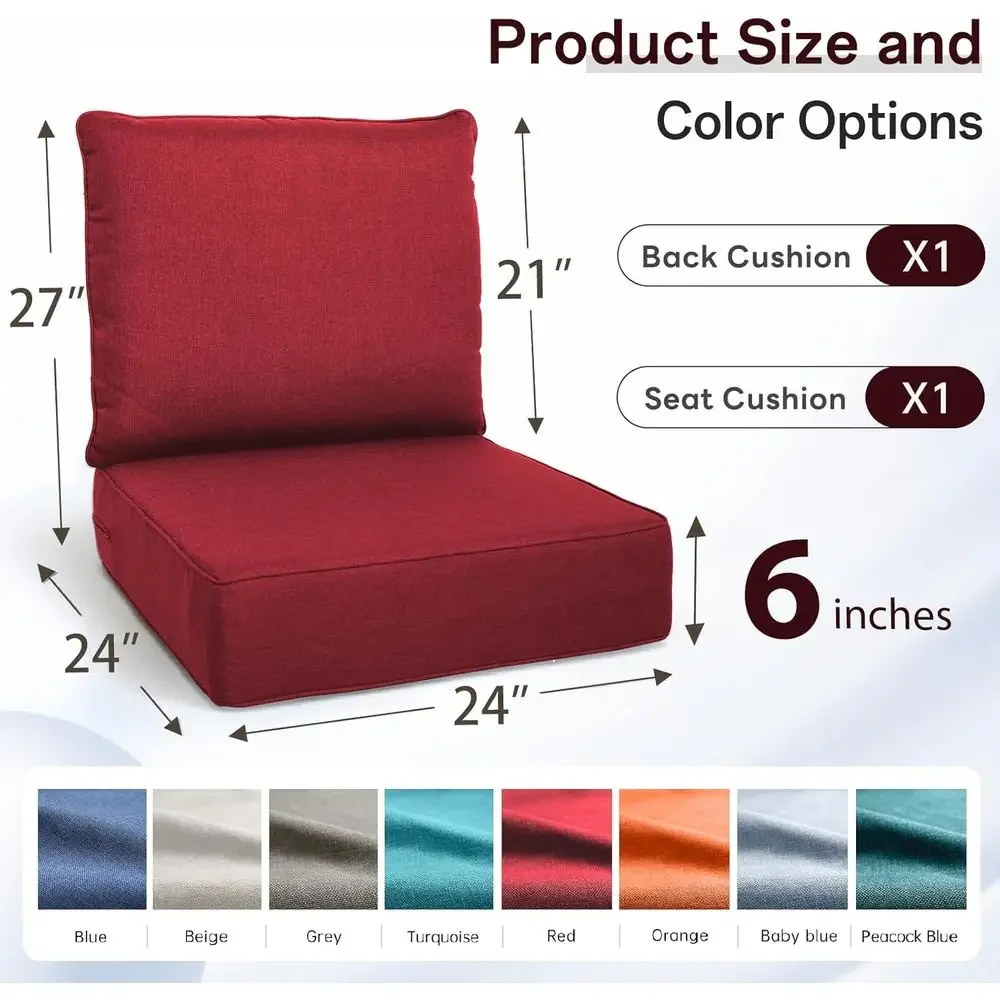 Conjunto de Almofadas para Ass - Outdoor Furniture Cushions 24 X 24 avaliação e preço