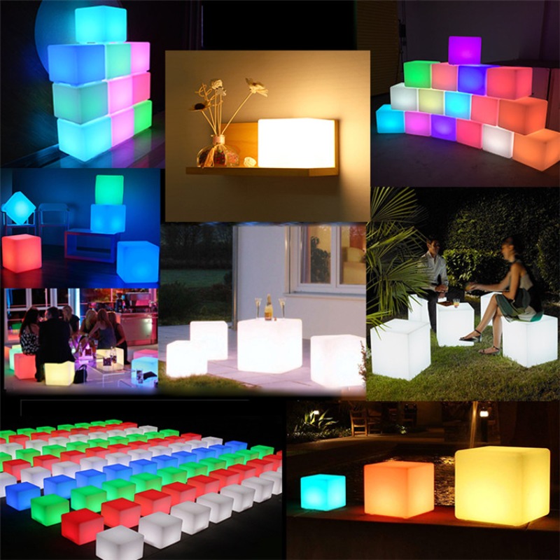 Mesa Lateral em Cubo de LED PE - Outdoor Furniture Recycled Plastic avaliação e preço