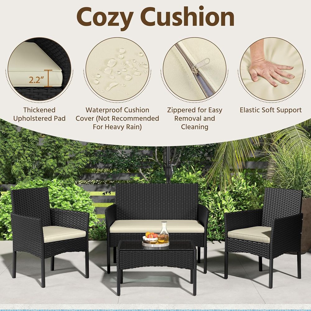Conjunto de Móveis para Pátio  - Outdoor Furniture Loveseat avaliação e preço