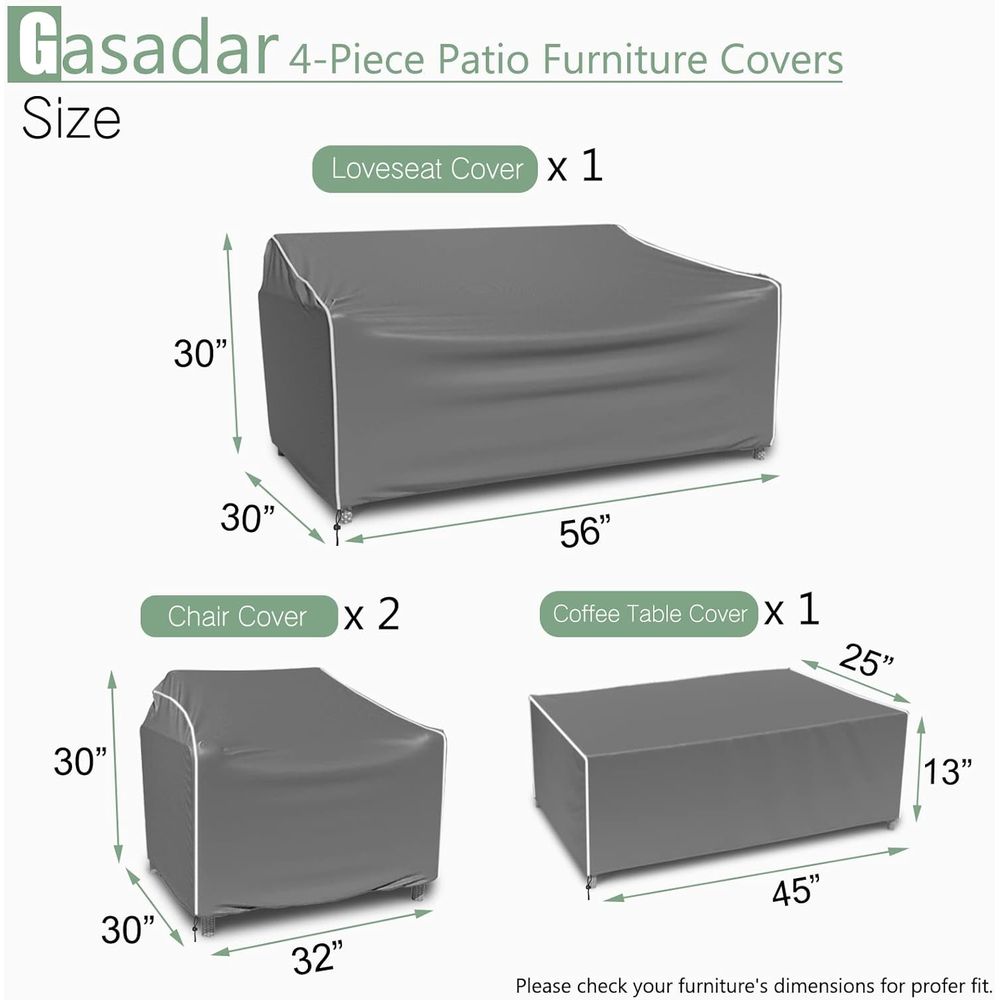 Capas para Móveis de Pátio, Co - Outdoor Furniture Covers Waterproof avaliação e preço