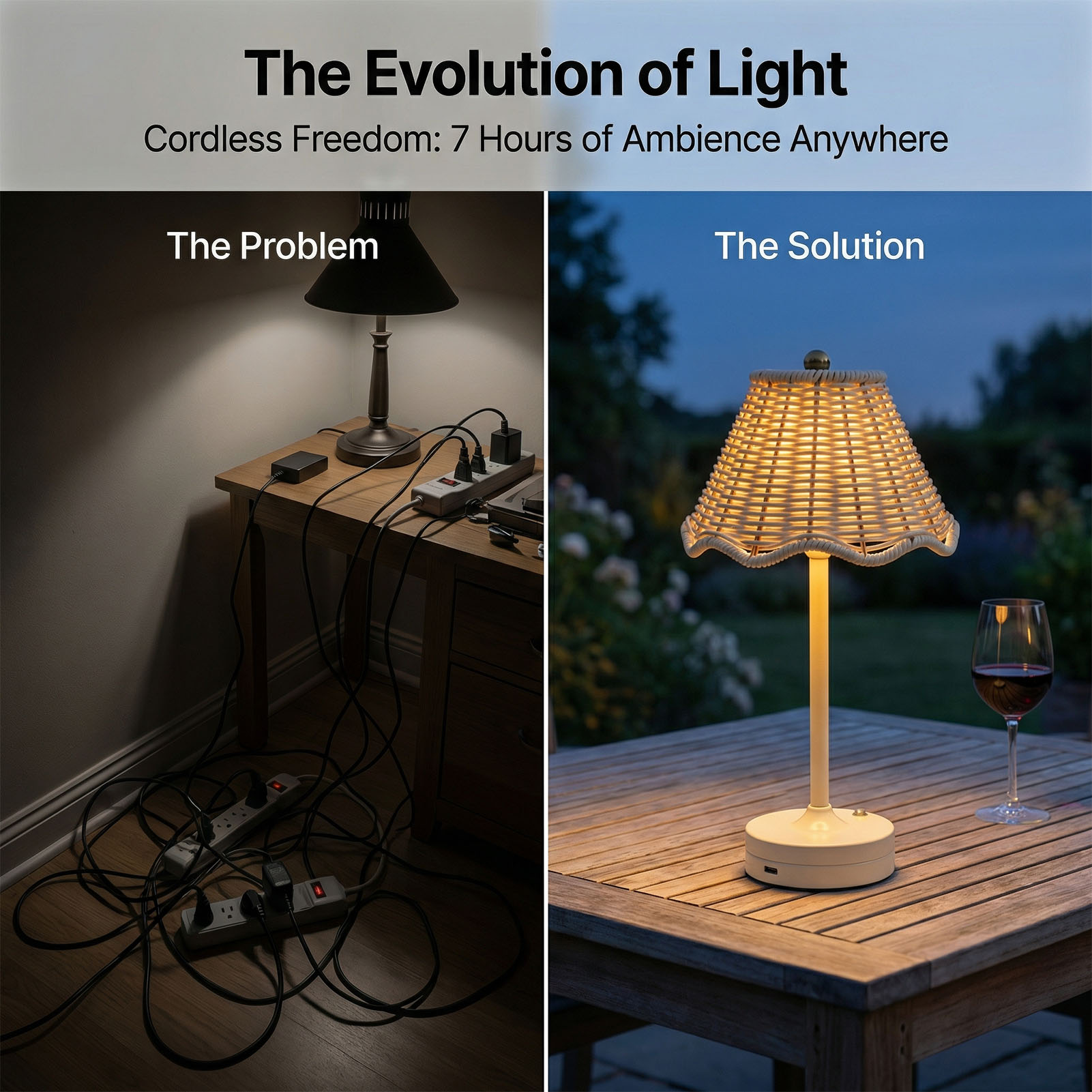 Luminária de Mesa Vintage LED  - Outdoor Furniture Vintage avaliação e preço