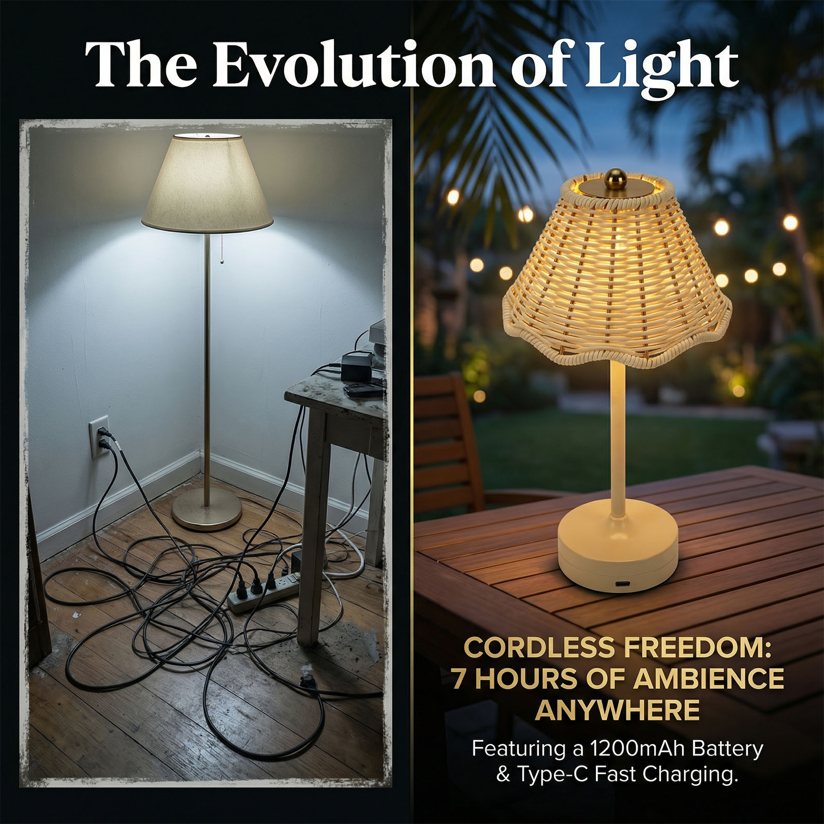 Luminária de Mesa Vintage LED  - Outdoor Furniture Vintage avaliação e preço