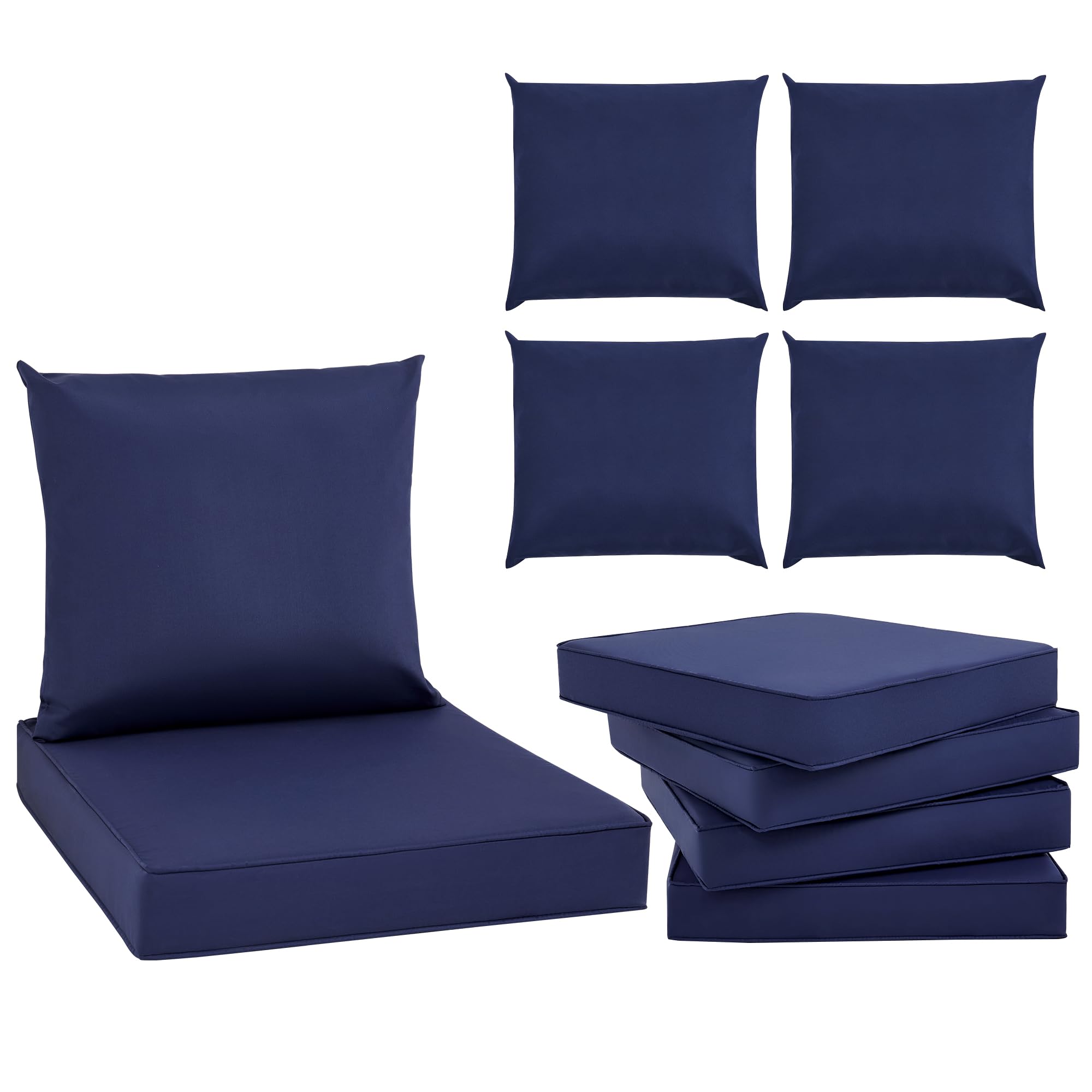 Conjunto de 4 almofadas para c - Outdoor Furniture Cushions 24 X 24 avaliação e preço
