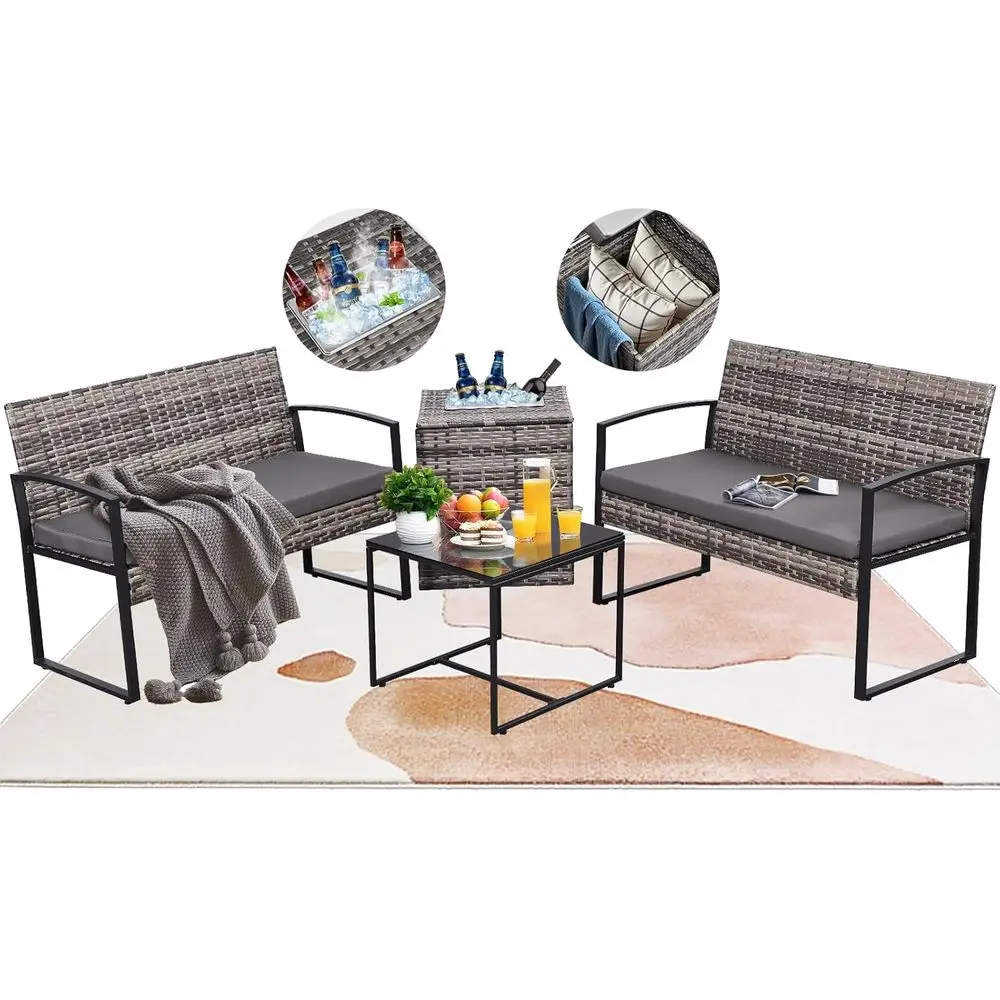Conjunto de Móveis para Pátio  - Outdoor Furniture Loveseat avaliação e preço