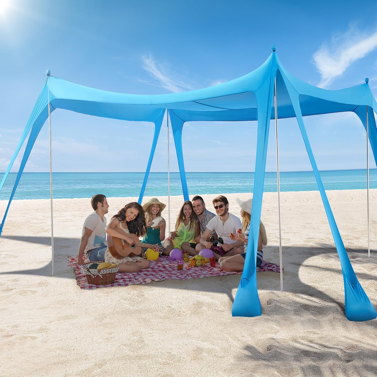 Tenda de praia para acampament - Sun Sail Shade avaliação e preço