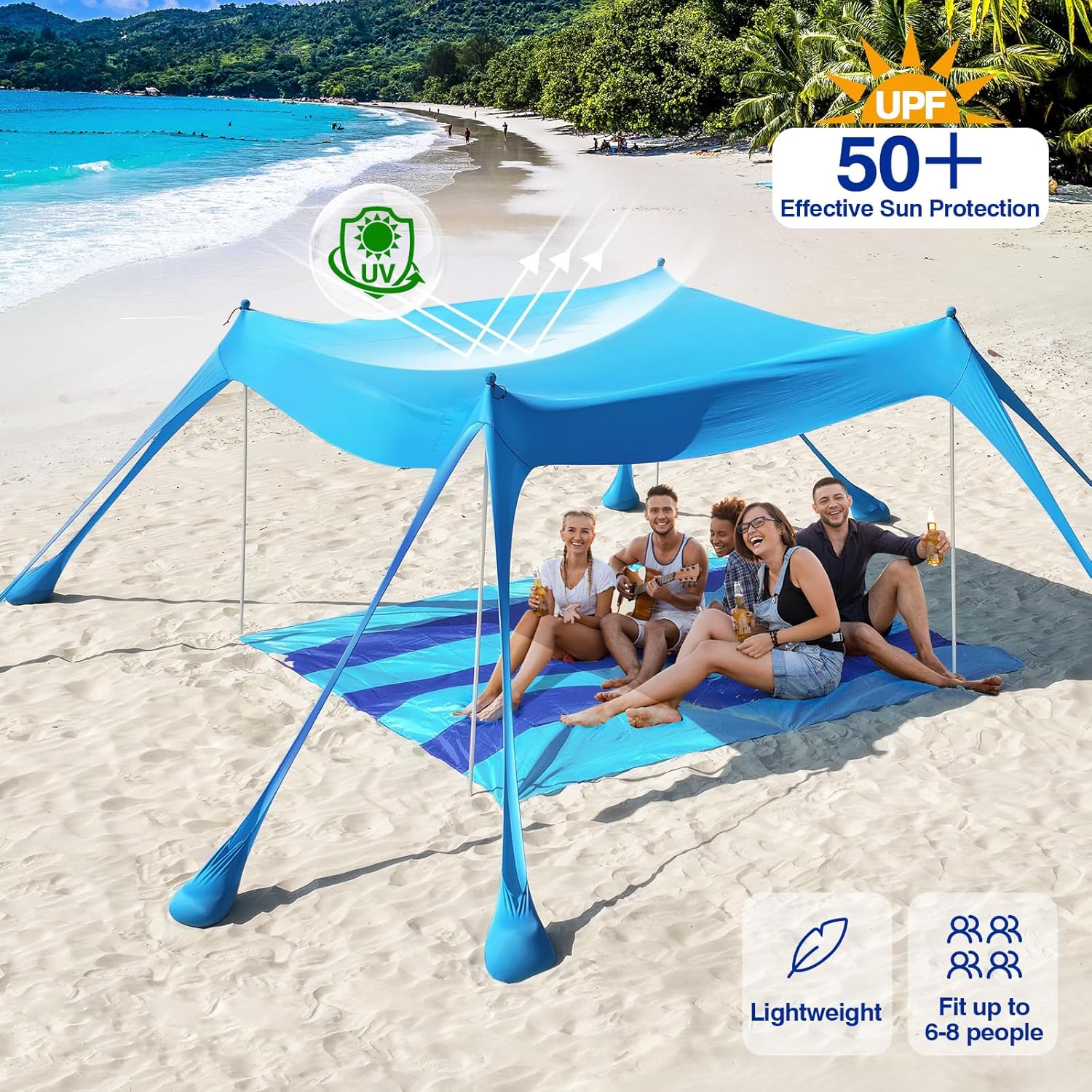 Tenda de praia para acampament - Sun Sail Shade avaliação e preço