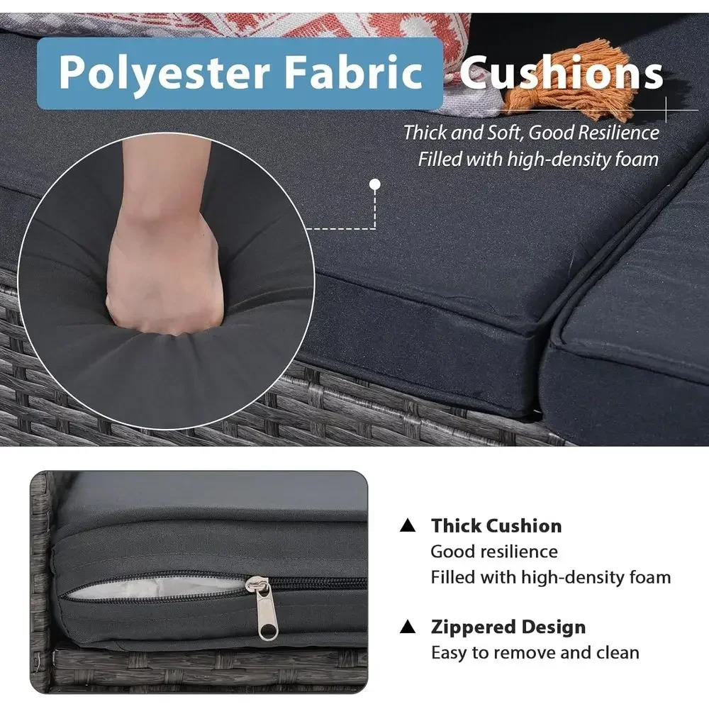 Conjunto de móveis para pátio  - Outdoor Furniture Loveseat avaliação e preço