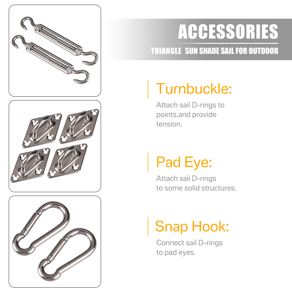 Kit de hardware para vela de p - Sun Sail Shade avaliação e preço