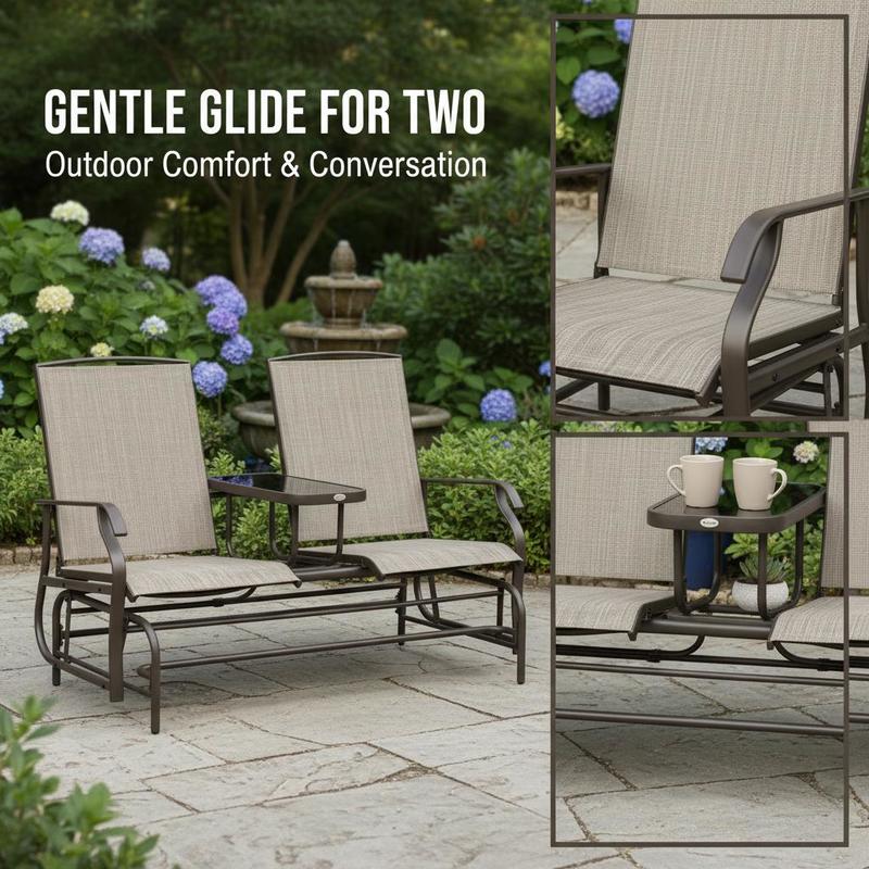 Cadeira de Balanço para Pátio, - Outdoor Furniture Loveseat avaliação e preço