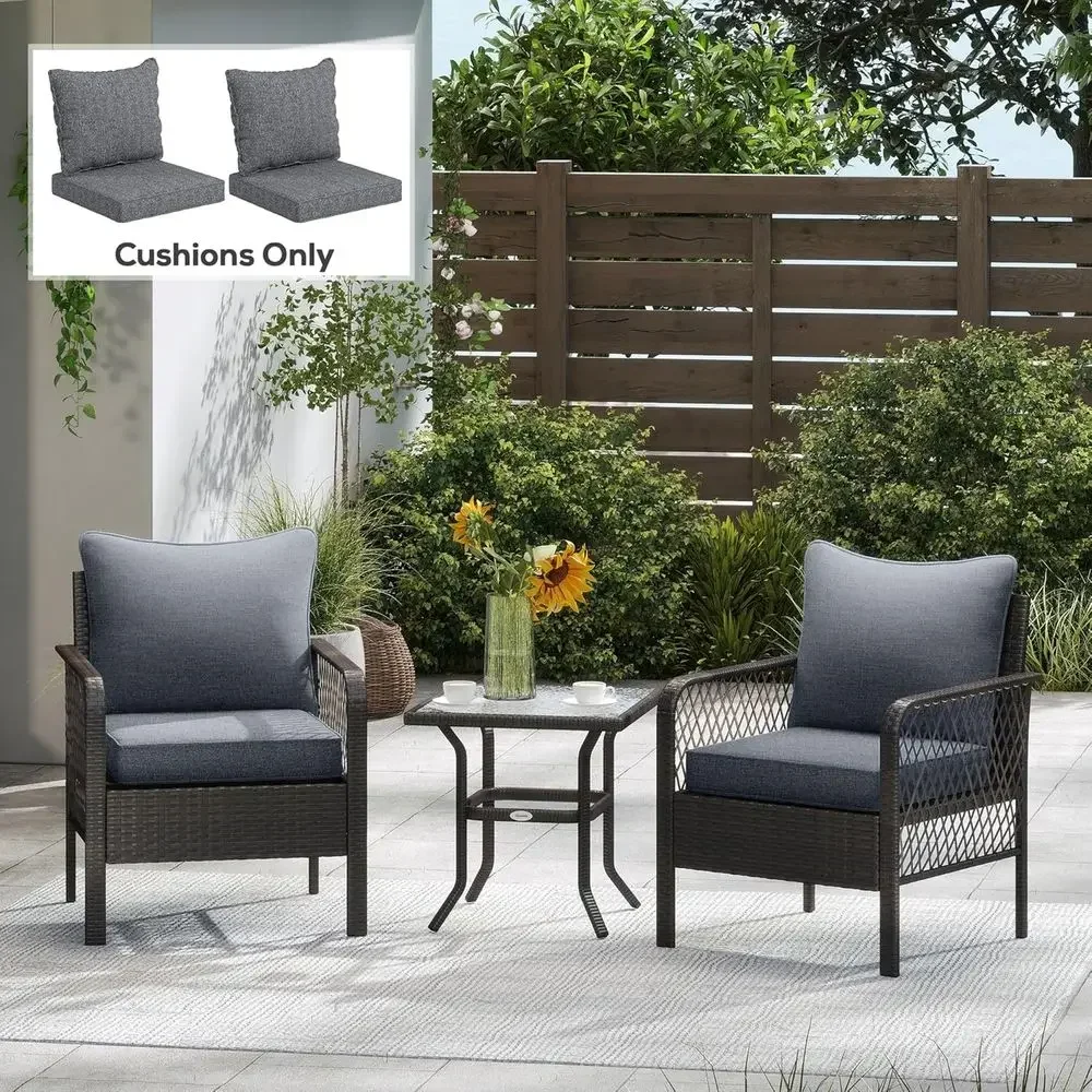 Conjunto de 2 Almofadas para C - Outdoor Furniture Cushions 24 X 24 avaliação e preço