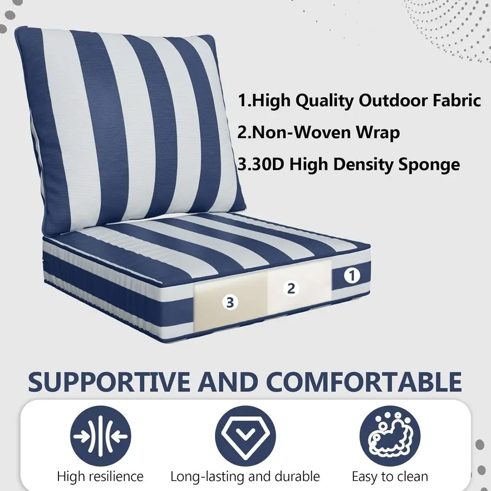 Conjunto de Almofadas Profunda - Outdoor Furniture Cushions 24 X 24 avaliação e preço