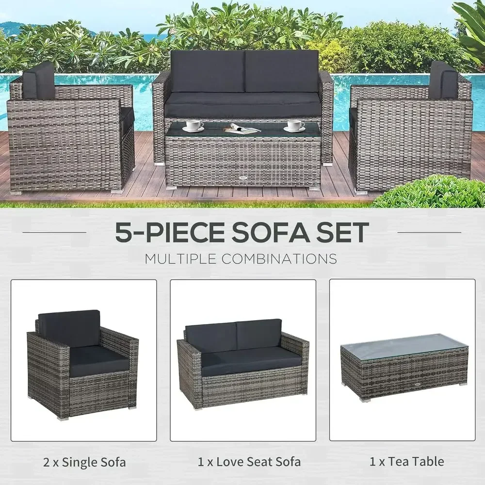 Conjunto de móveis seccionais  - Outdoor Furniture Loveseat avaliação e preço