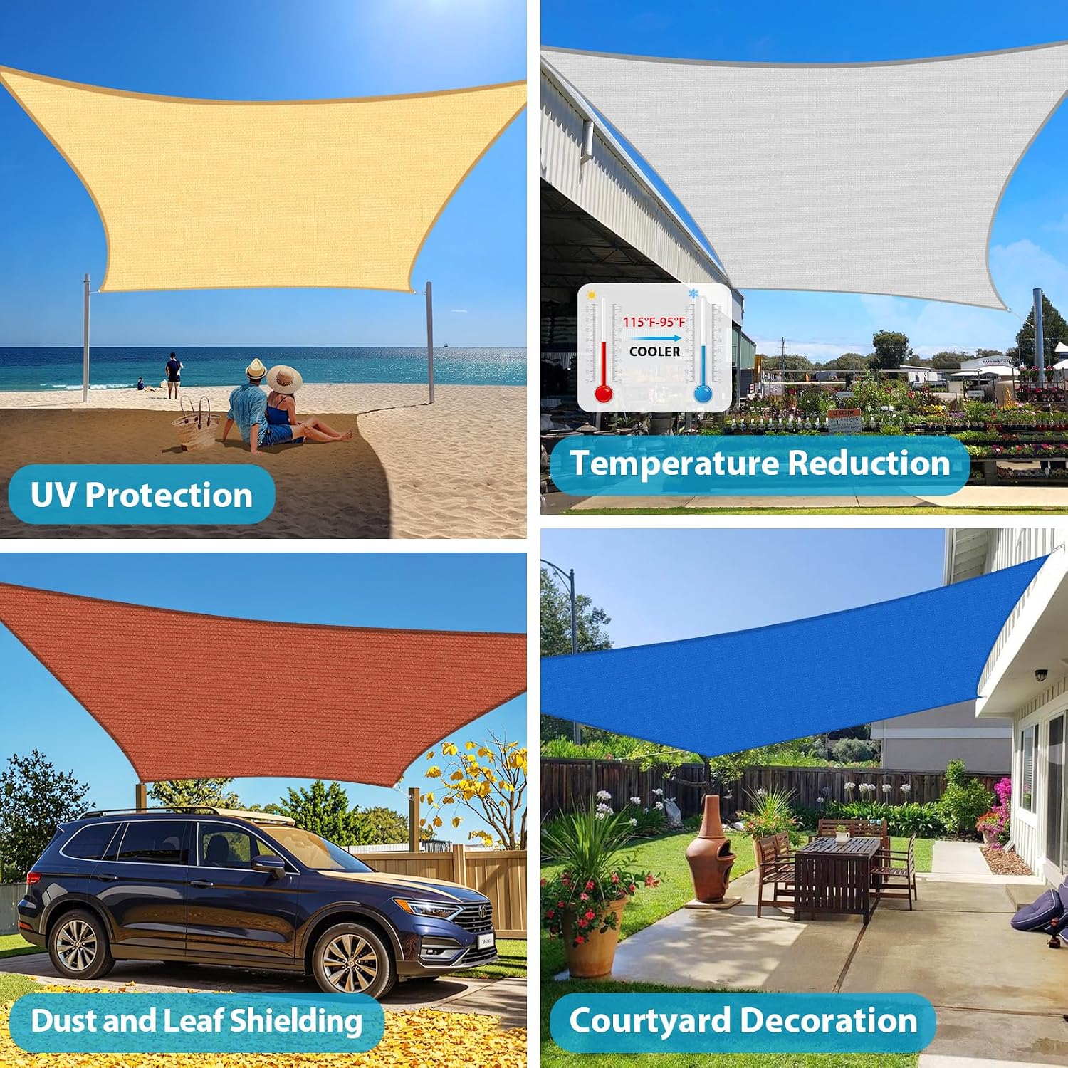 Toldo Curvo de 16x20 pés com B - Sun Sail Shade avaliação e preço