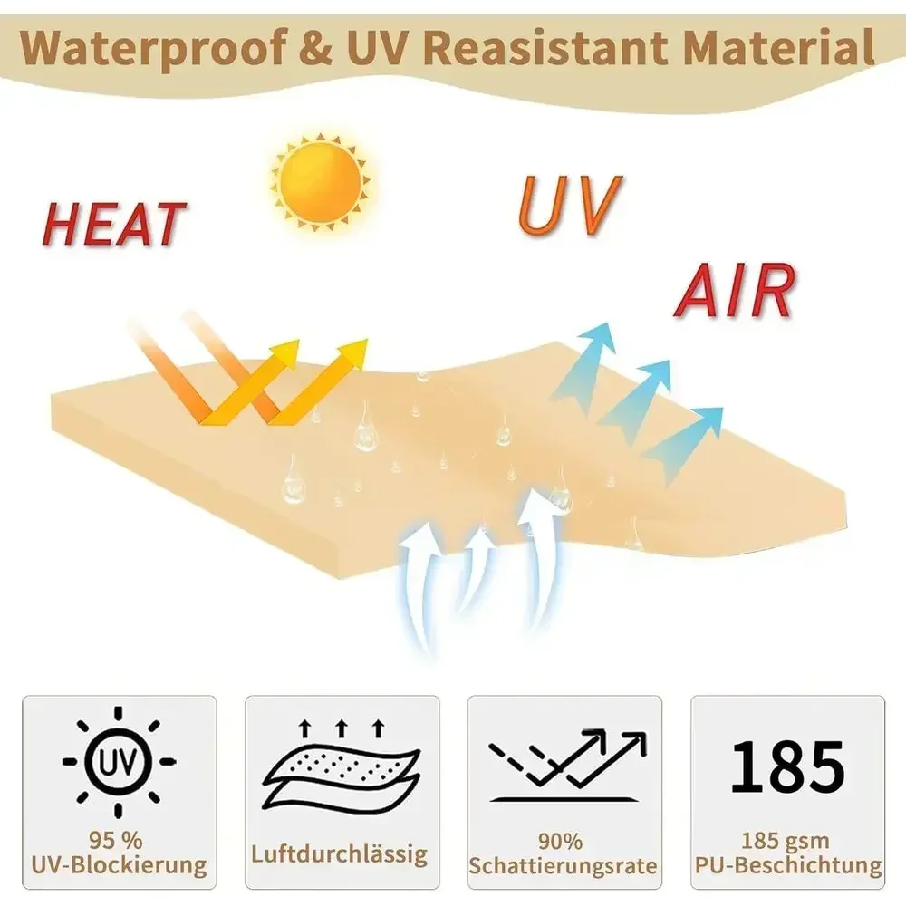 Toldo de Sombra Solar, Toldo I - Sun Sail Shade avaliação e preço