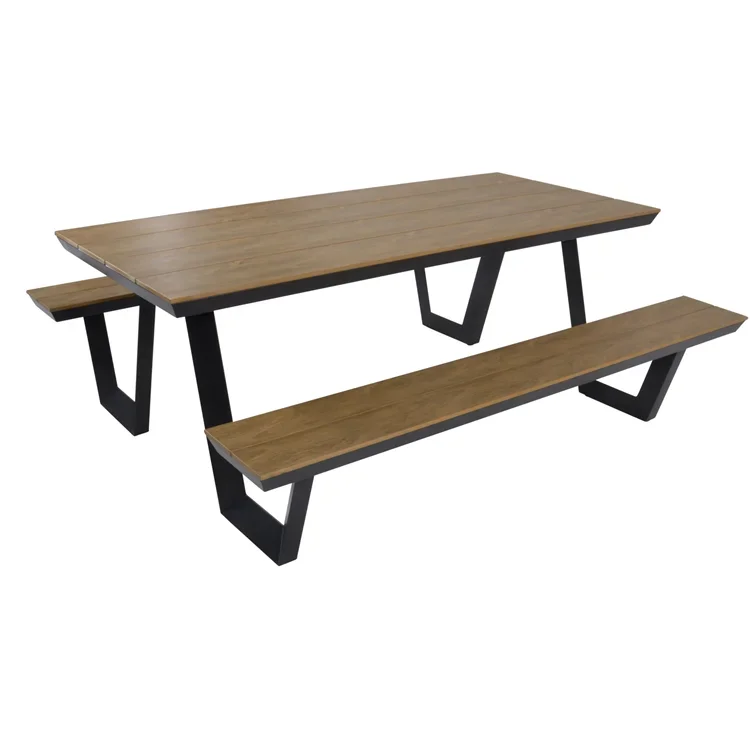 # Mesa de piquenique longa com - Outdoor Furniture Recycled Plastic avaliação e preço