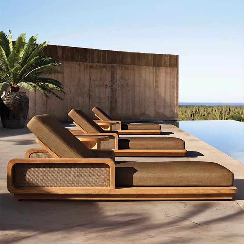 # Sofá Moderno de Teak com Des - Outdoor Furniture Teak avaliação e preço