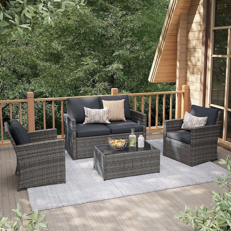 Conjunto de Móveis para Pátio  - Outdoor Furniture Loveseat avaliação e preço